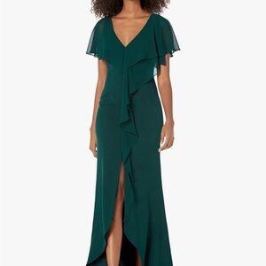 Adrianna Papell Emerald High Low Dress